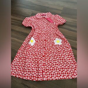 Agatha Ruiz De La Prada Red Floral Kids Dress